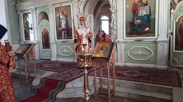 Божественная литургия и панихида в Троицкой церкви слободы Макарье смотреть онлайн