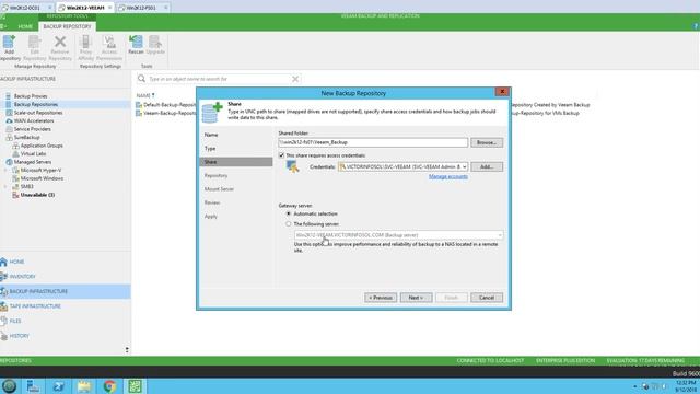 Veeam Advance Training | 22 - Adding CIFS Backup Repository in Veeam Backup and Replication смотреть онлайн