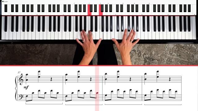 How to play 'Interstellar' ?✨ (Cornfield Chase) Beginner Piano Tutorial смотреть онлайн