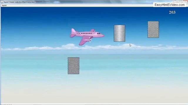 Simple Aeroplane Game using Java Applet смотреть онлайн