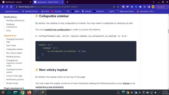 ?Laravel Filament, ?Collapsible sidebar y ?Dark mode, ?Publish смотреть онлайн