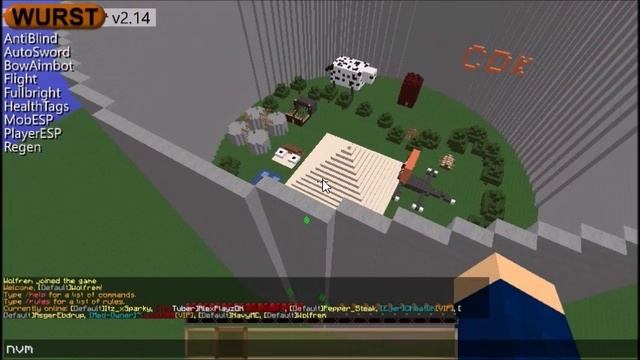 Minecraft Wurst Client 2.14 test. (Client 2.15 Pre-Release) смотреть онлайн