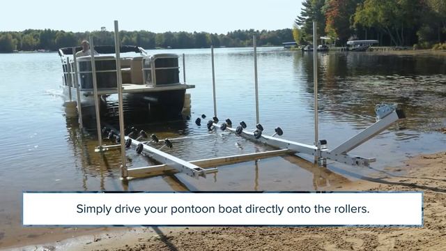 Harbor Mate Pontoon Boat Shore Ramp смотреть онлайн