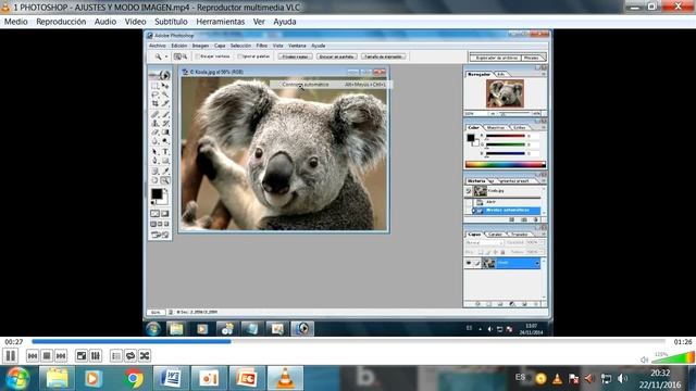 Curso Photoshop 7.0 Básico. Vídeo 02. Tratamiento de la imagen. смотреть онлайн