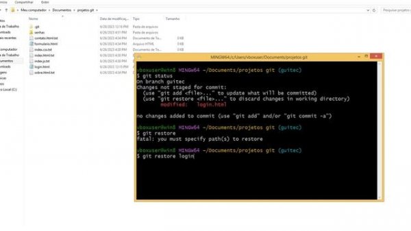 Desvendando Git e Github : Git restore