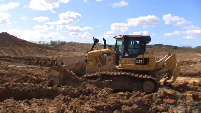 First Cat D7E LGP Dozer In Denmark Pushing Wet Clay