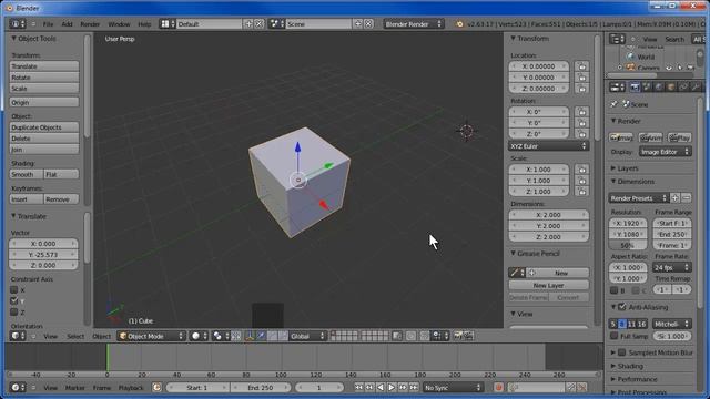 Blender Tutorial - Shift C, Home key, Shift S смотреть онлайн
