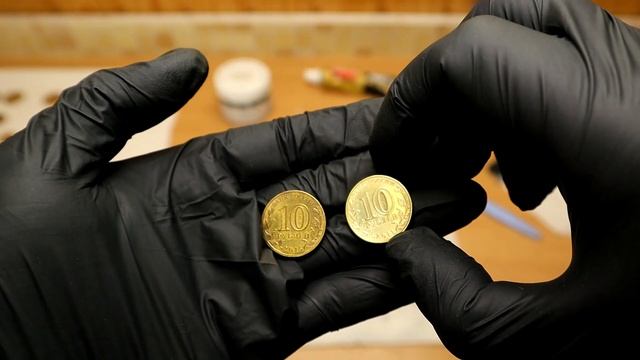 Чистка и полировка монет. смотреть онлайн
