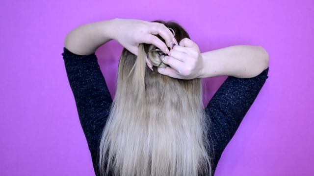 Прическа из ИНСТАГРАМ - Коса из колец! смотреть онлайн