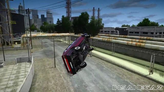 GTA IV Daewoo FSO Car Pack Crash Testing HD смотреть онлайн