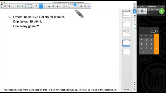 Med Dosage Live Session #3 - THREE Examples - Weight Based, Drip Rates and Flow Rates With Heparin смотреть онлайн
