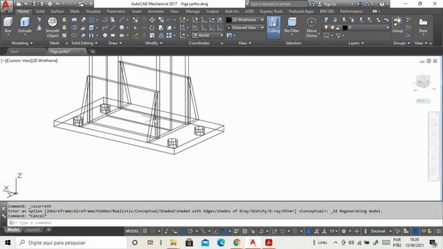 AutoCAD Tutorial for Beginners 5, Steel Structures - English Subtitle | Estruturas Metálicas смотреть онлайн