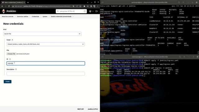 CI/CD com Kaniko em Master and Slave no Jenkins e deploy no GKE смотреть онлайн