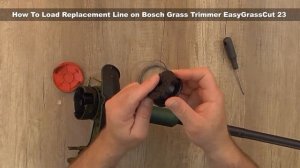 How To Load Replacement Line on Bosch Grass Trimmer EasyGrassCut 23/26 - Bob The Tool Man