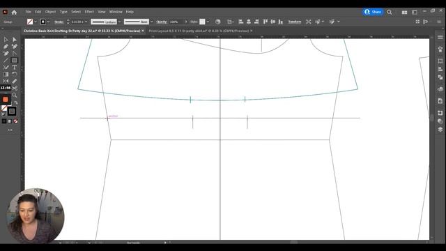 Flat Pattern Drafting a Knit Shirt for St Patty Day in Adobe Illustrator смотреть онлайн