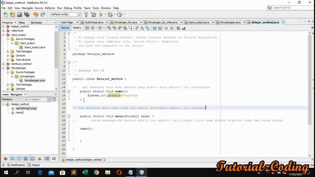 Cara Membuat Method Di Java Netbeans terbaru смотреть онлайн