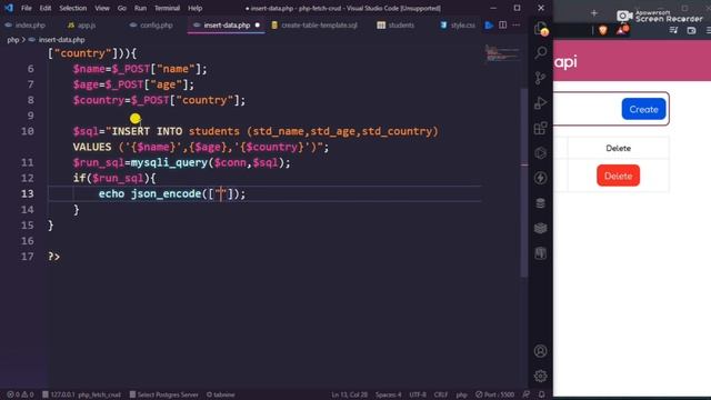 #2 insert data in php and js| php and javascript fetch api смотреть онлайн