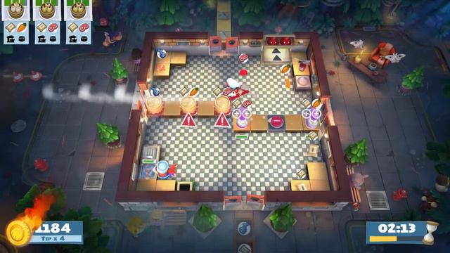 Overcooked! All You Can Eat - Campfire Cook Off Kevin 2 (2 players) score: 2776 смотреть онлайн