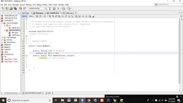 Praktikum Java fundamental - Modul 5 - Paket, Import dan Enkapsulasi смотреть онлайн
