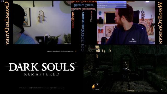 Split Screen Dark Souls Remastered - Girlfriend's Blind Playthrough! Let's Play Ep. 2 [4K UHD]
