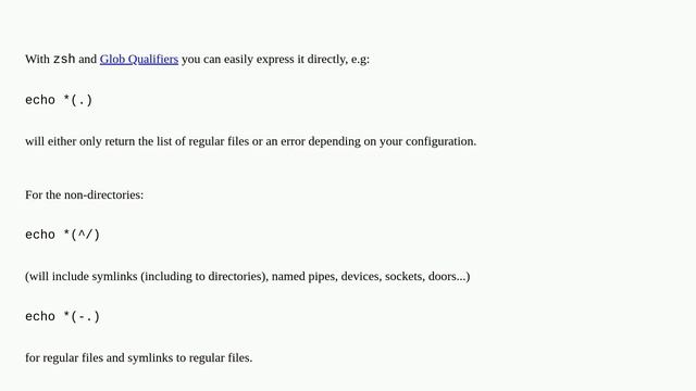 List only regular files (but not directories) in current directory смотреть онлайн
