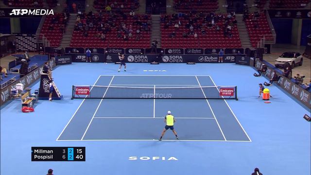 Pospisil beats Millman to reach Sofia Open semis смотреть онлайн