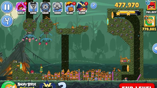 Level 2 - HighScore Walkthrough POWER-UP Angry Birds Friends Dead Hams Tell No Tales Tournament 130 смотреть онлайн