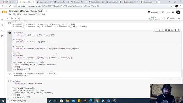Python Tutorial: Broyden Function with Constraints Part 4 смотреть онлайн