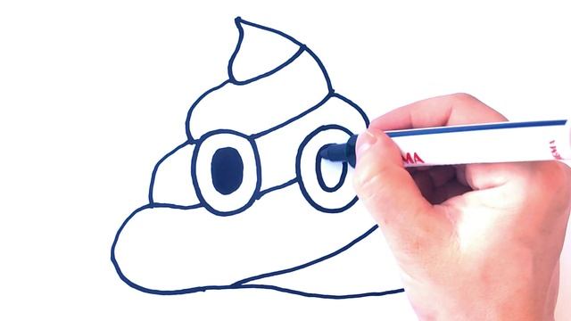 Как нарисовать какашки смотреть онлайн