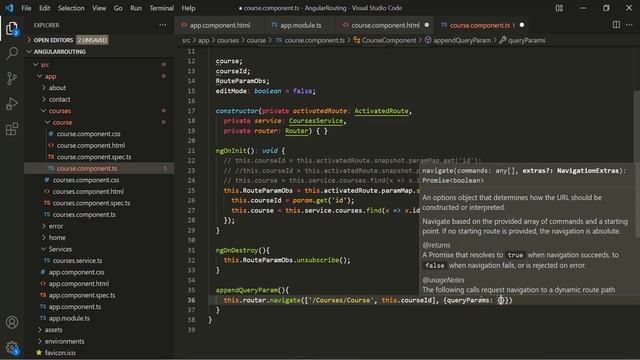 Passing Query Parameters to Route | Angular Route | Angular 13+ смотреть онлайн