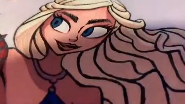 Рисунок на ткани акриловыми красками! Ручная роспись! Как рисовать на одежде? Дейенерис и драконы! смотреть онлайн