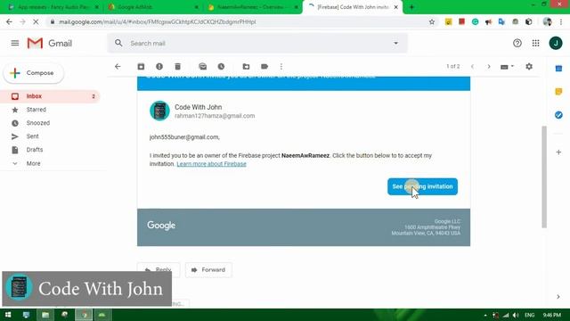 Transfer firebase project from one email to another | change email of firebase project смотреть онлайн