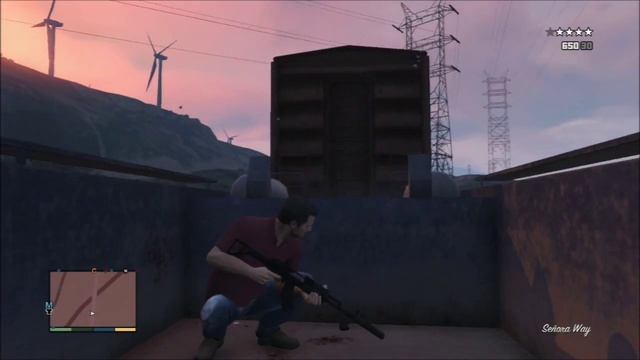 GTA 5: 5 stars Police chase on a Train! смотреть онлайн