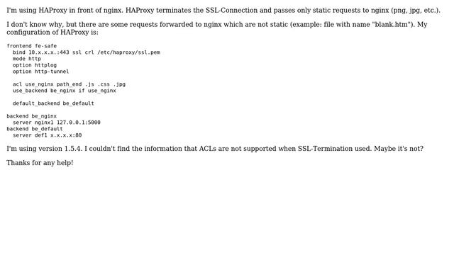 HAProxy - Using ACL in Frontend with SSL-Termination смотреть онлайн
