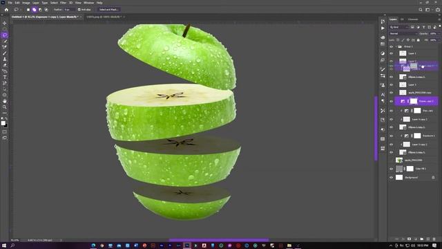 Green Apple Ads Ideas | Photoshop Tutorial смотреть онлайн