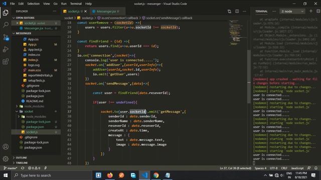 Real Time Chat App Node Js Express Js React MongoDB Socket.IO MERN Message Send Real Time Socket #2 смотреть онлайн