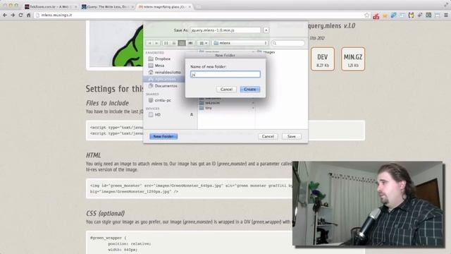 Plugin jQuery de Lupa - mLens JavaScript Grátis! смотреть онлайн