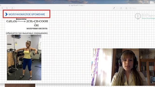 свойства глюкозы - брожение