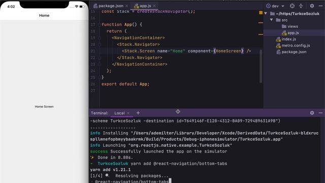 2) Tab Yapısı ve Sayfa Bağlantıları - React Native ile Mobil Uygulama смотреть онлайн