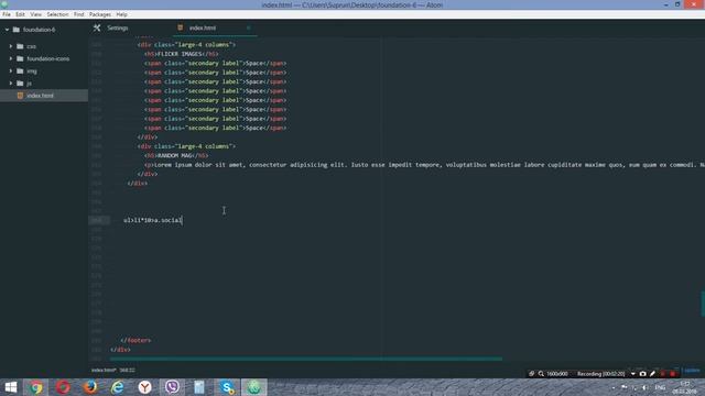 #10. Устанавливаем Emmet для быстрого HTML и CSS в Атоме смотреть онлайн