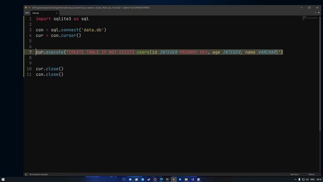 БАЗЫ ДАННЫХ НА PYTHON | SQLITE3 | УСТАНОВКА, СОЗДАНИЕ ТАБЛИЦЫ, ДОБАВЛЕНИЕ И ЧТЕНИЕ ДАННЫХ смотреть онлайн