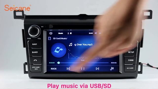 Android 7.1 2013-2016 Toyota RAV4 CD Radio GPS Head Unit With DVD 3G 4G WIFI