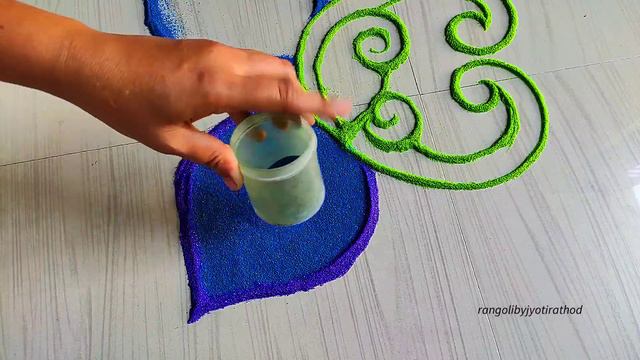 #1376 Diwali Rangoli Design   Navratri Rangoli Designs