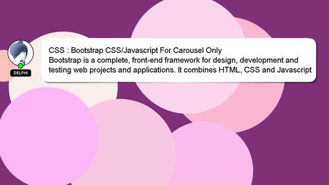 CSS : Bootstrap CSS/Javascript For Carousel Only смотреть онлайн