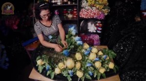 Изготовление ритуального венка из искусственных цветов