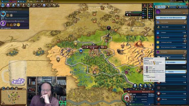 Let's Play: Civilization VI - Gorgo Culture - Part 3 смотреть онлайн