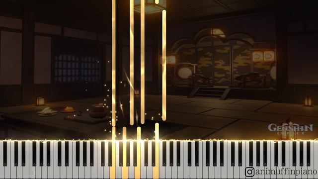 Genshin Impact OST - Komore Teahouse (Night) [Piano Tutorial + sheet] смотреть онлайн
