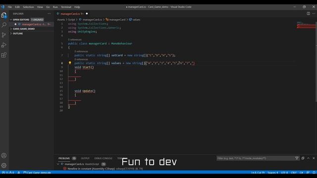 Unity 3D 2019.4: Solitaire game (tutorial) #EP 1 смотреть онлайн