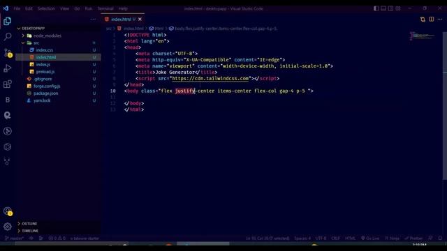 Let's create your first desktop app using electron.js | JavaScript | Tailwind CSS | Joke Generator смотреть онлайн