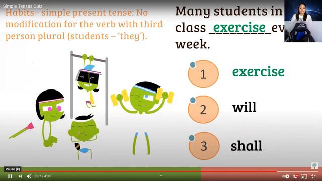 Learning Simple Tense with Giane and Teacher Amy смотреть онлайн